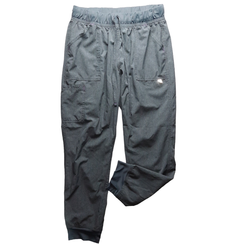 Scrubstar Gray Stripe Jogger Scrub Pant SZ L